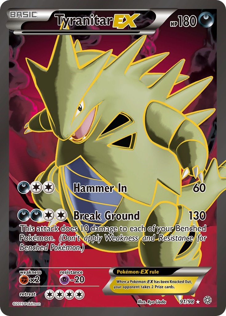 Tyranitar EX (91 Full Art) [AOR - 91/98]