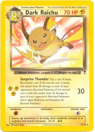 Dark Raichu - 7/110 (WotC Legendary Collection) [PR - 007/110]