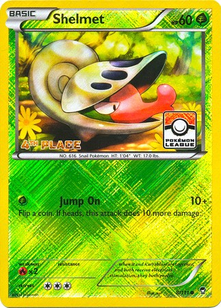 Shelmet - 8/111 (Pokemon League) [4th Place] [PR - 008/111]