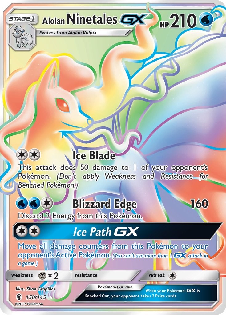 Alolan Ninetales GX (Secret) [SM02 - 150/145]