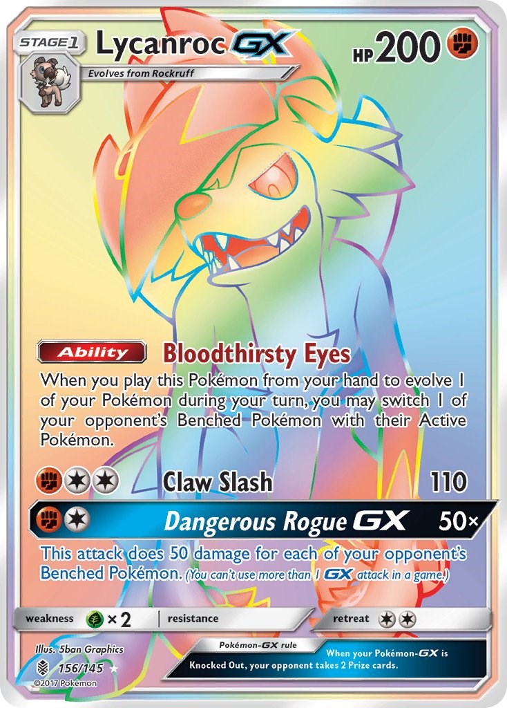 Lycanroc GX (Secret) [SM02 - 156/145]