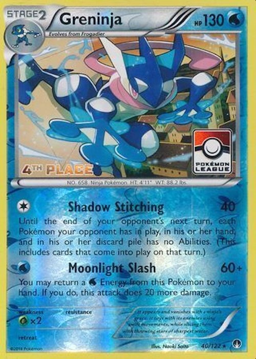 Greninja - 40/122 (Pokemon League) [4th Place] [PR - 040/122]