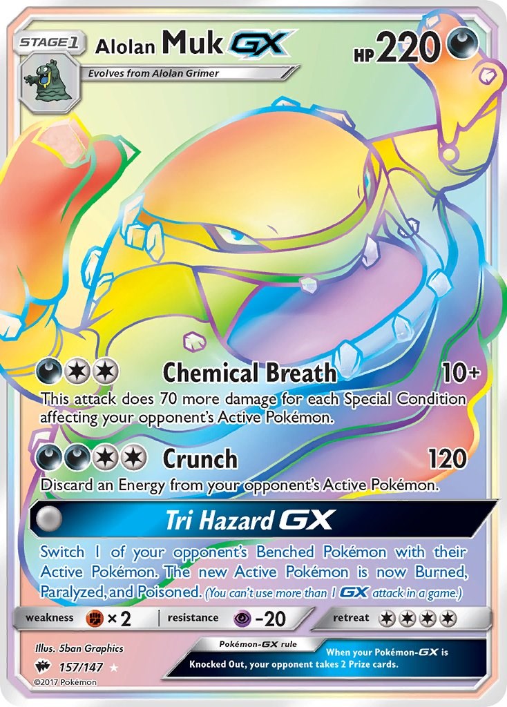 Alolan Muk GX (Secret) [SM03 - 157/147]