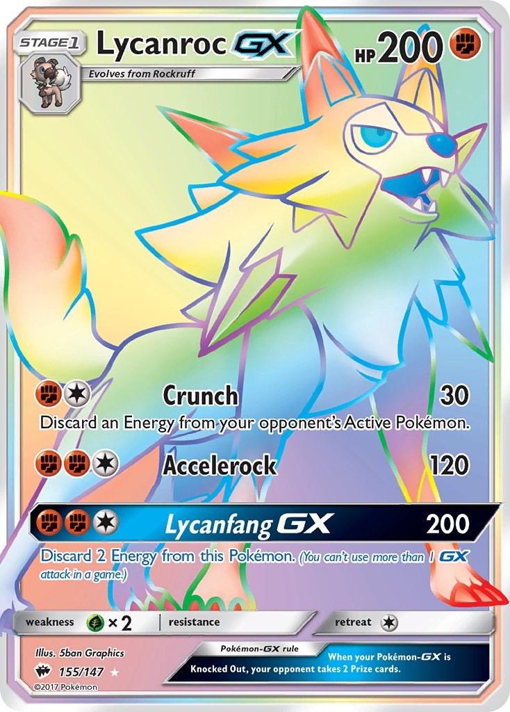Lycanroc GX (Secret) [SM03 - 155/147]
