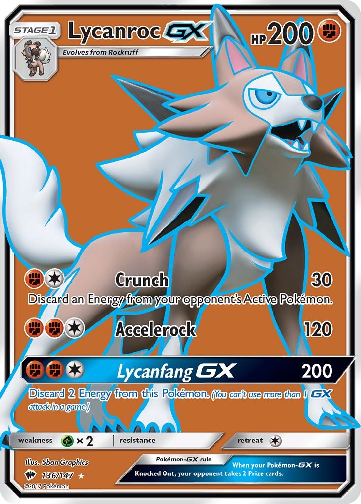 Lycanroc GX (Full Art) [SM03 - 136/147]