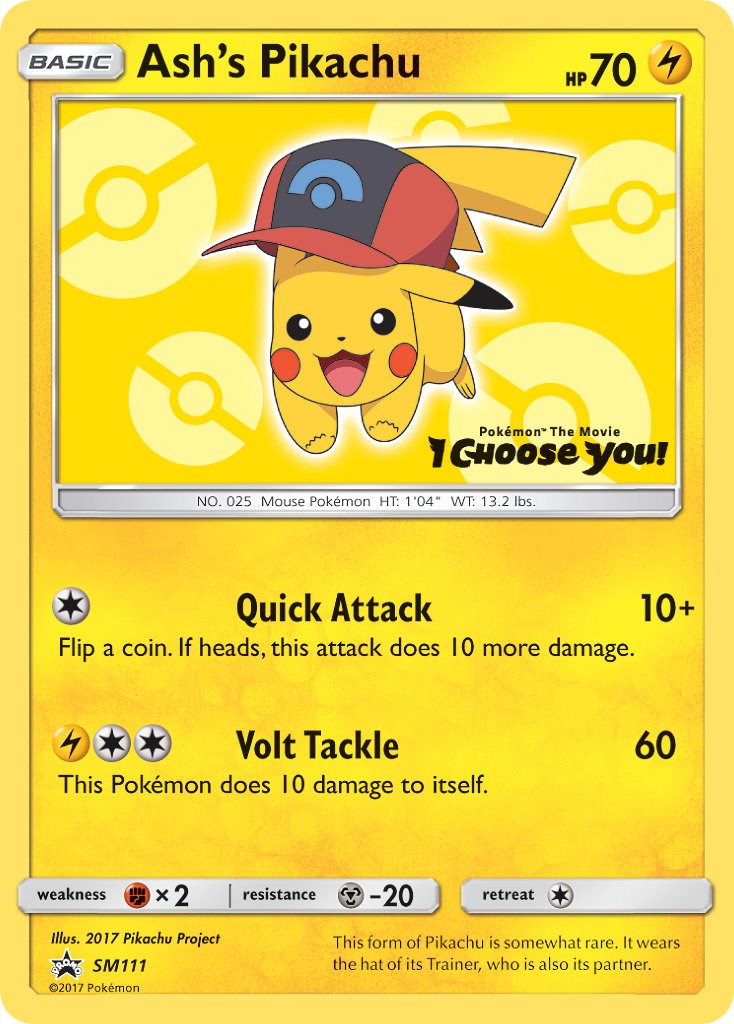 Ash's Pikachu - SM111 [SMP - SM111]