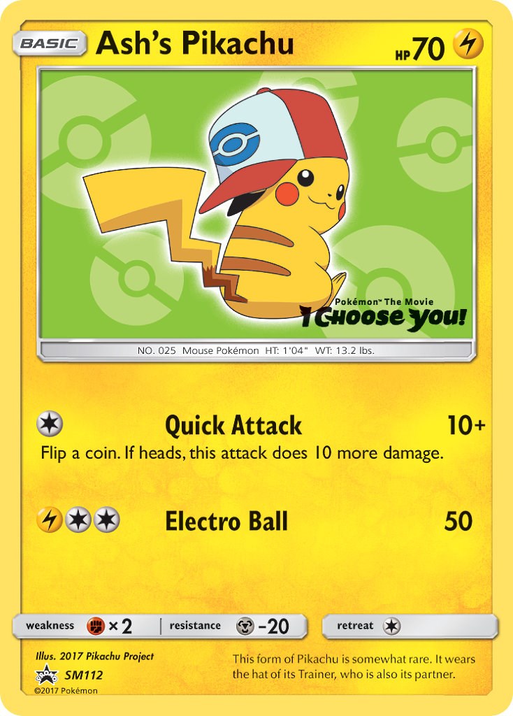 Ash's Pikachu - SM112 [SMP - SM112]