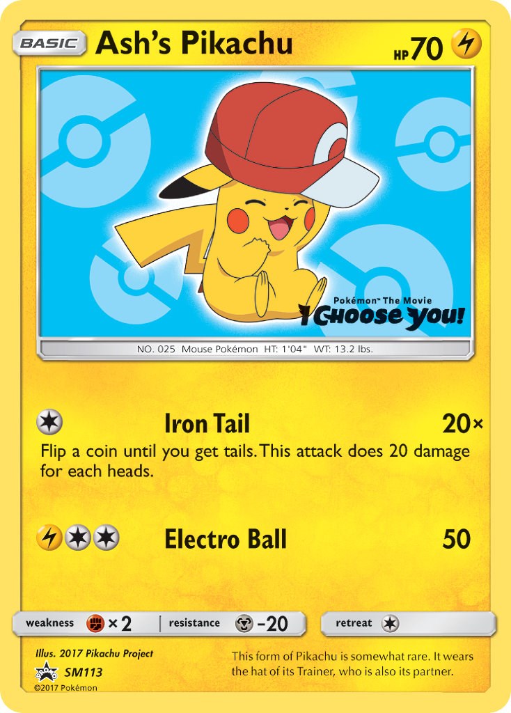 Ash's Pikachu - SM113 [SMP - SM113]