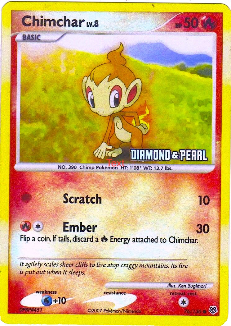 Chimchar - 76/130 [Diamond & Pearl] [BKP - 076/130]