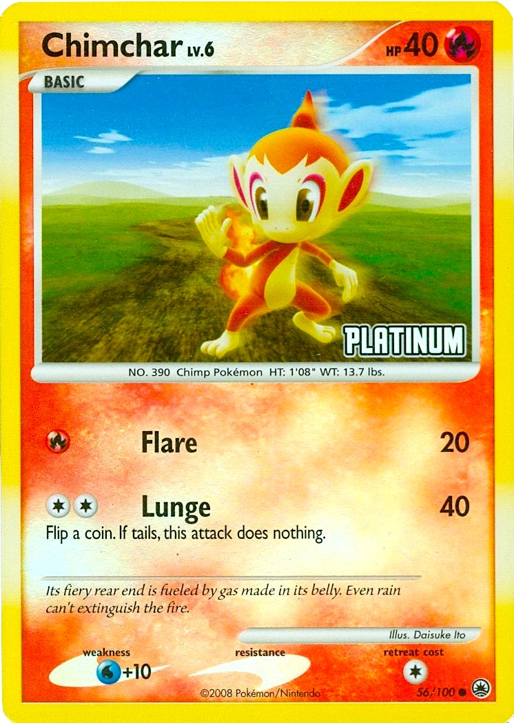 Chimchar - 56/100 [Platinum] [BKP - 056/100]