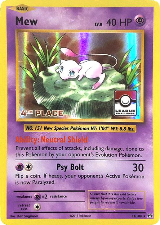 Mew - 53/108 (League Challenge) [4th Place] [PR - 053/108]