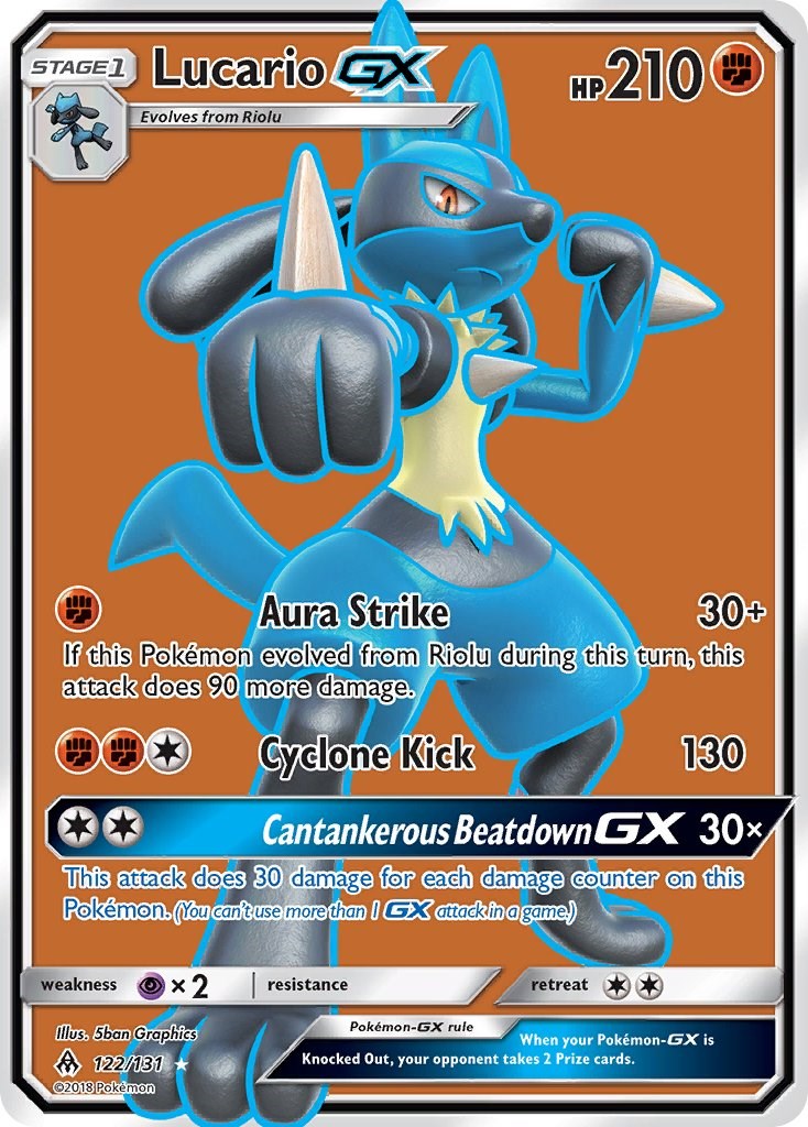 Lucario GX (Full Art) [SM06 - 122/131]