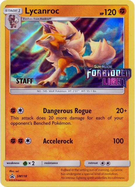 Lycanroc - SM118 (Prerelease) [Staff] [SMP - SM118]