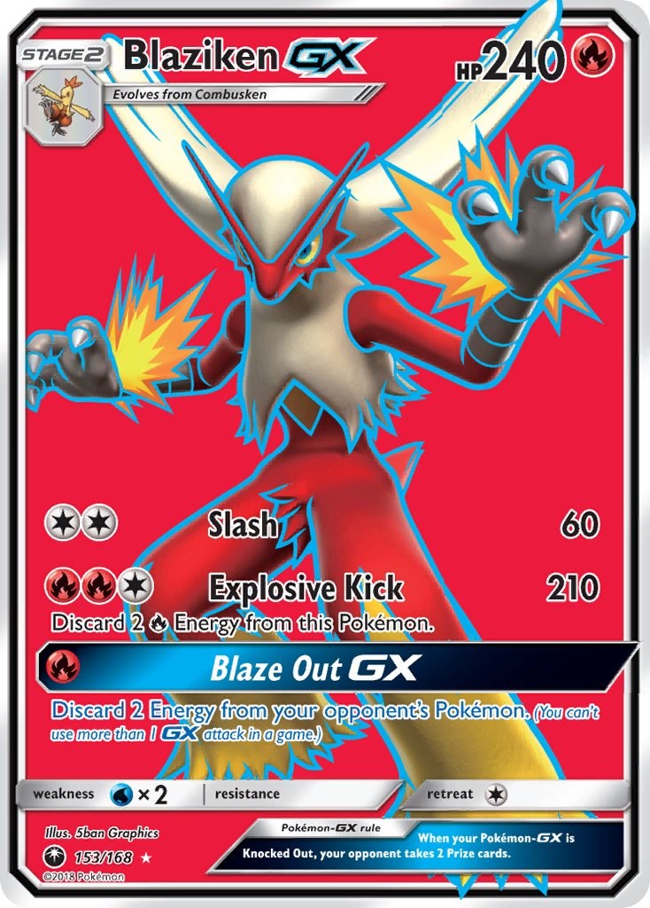 Blaziken GX (Full Art) [CES - 153/168]