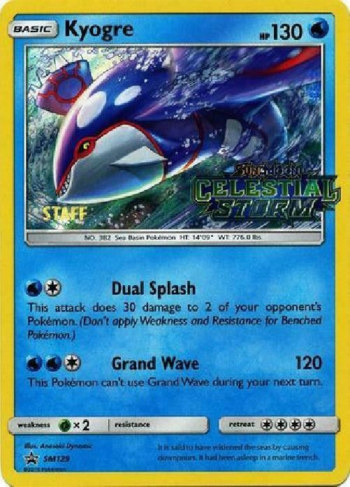 Kyogre - SM129 (Prerelease) [Staff] [SMP - SM129]