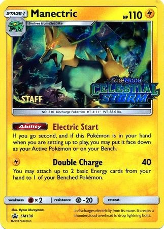 Manectric - SM130 (Prerelease) [Staff] [SMP - SM130]