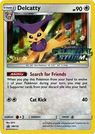 Delcatty - SM132 (Prerelease) [Staff] [SMP - SM132]