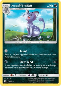 Alolan Persian - 79/149 (Cosmos Holo) [BLE - 079/149]