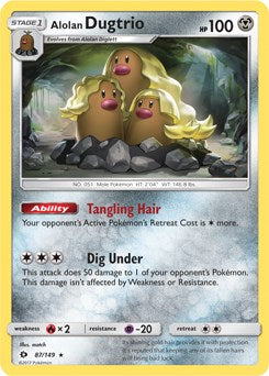 Alolan Dugtrio - 87/149 (Cosmos Holo) [BLE - 087/149]