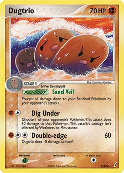 Dugtrio - 5/100 (EX Crystal Guardians) [PR - 005/100]