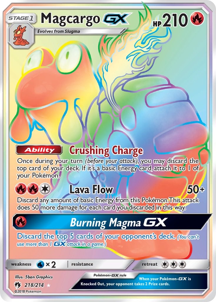 Magcargo GX (Secret) [SM8 - 218/214]