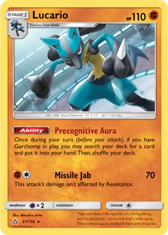 Lucario - 67/156 (SM Ultra Prism) [PR - 067/156]