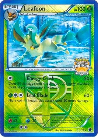 Leafeon - 11/116 (Regional Championships) [Staff] [PR - 011/116]