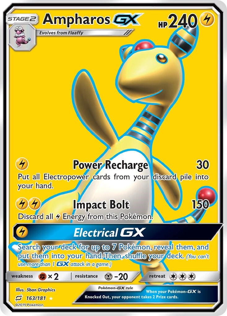 Ampharos GX (Full Art) [SM9 - 163/181]
