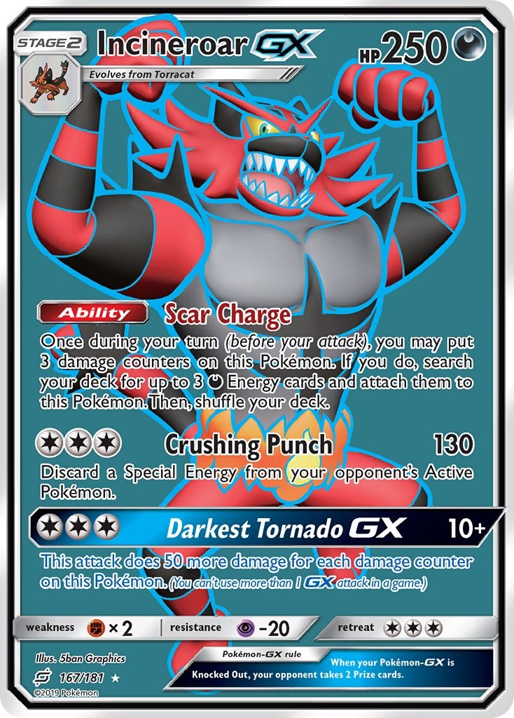 Incineroar GX (Full Art) [SM9 - 167/181]