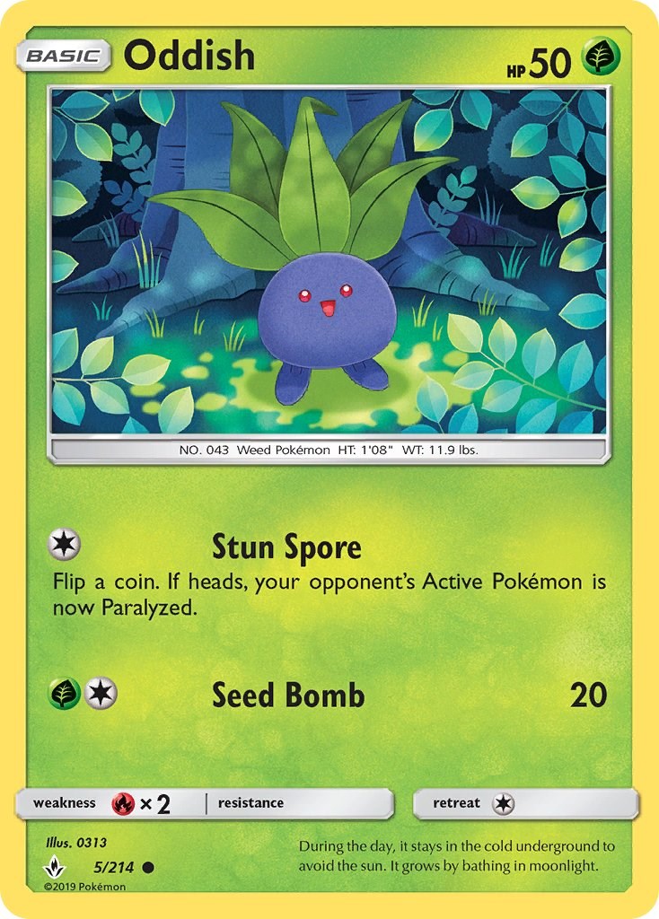 Oddish (5) [SM10 - 5/214]