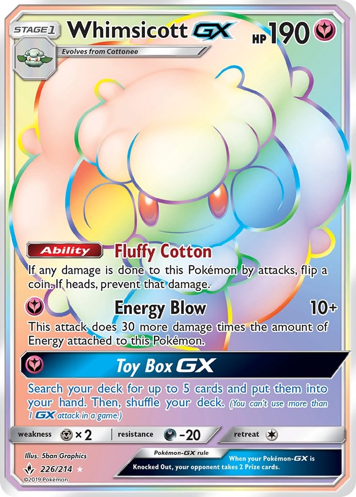 Whimsicott GX (Secret) [SM10 - 226/214]