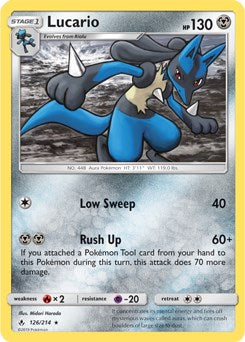 Lucario - 126/214 (SM Unbroken Bonds) [PR - 126/214]