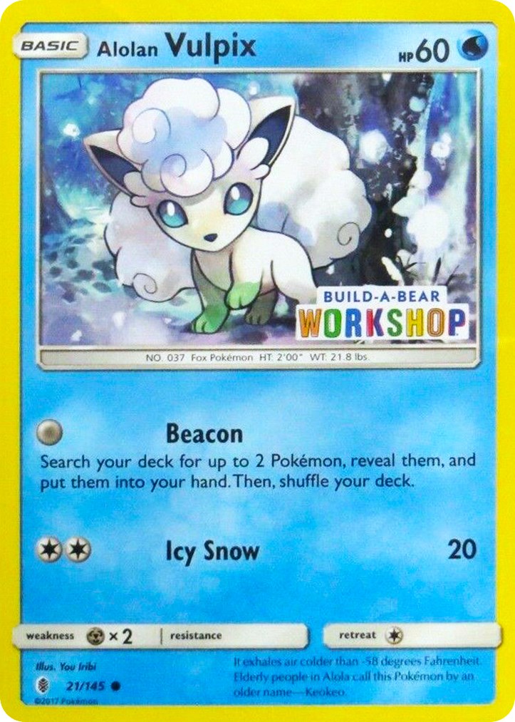 Alolan Vulpix - 21/145 (Build-A-Bear Workshop Exclusive) [MCAP - 021/145]