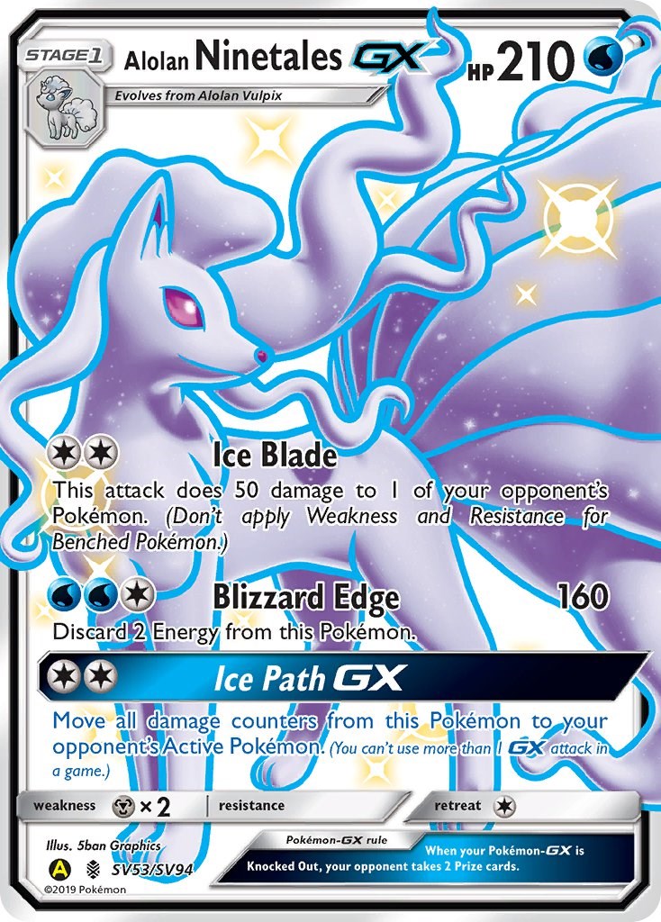 Alolan Ninetales GX [HIF:SV - SV53/SV94]