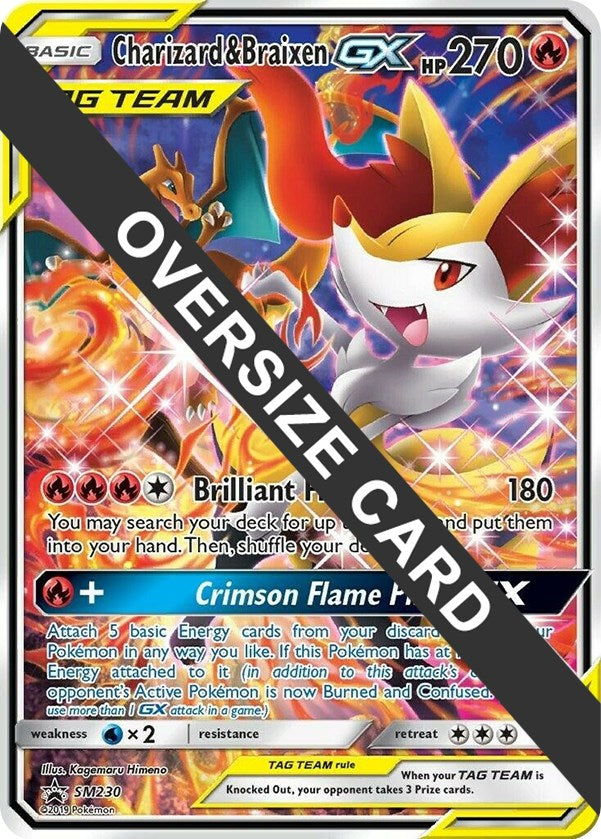 Charizard & Braixen GX - SM230 (SM Black Star Promo) [PR - SM230]