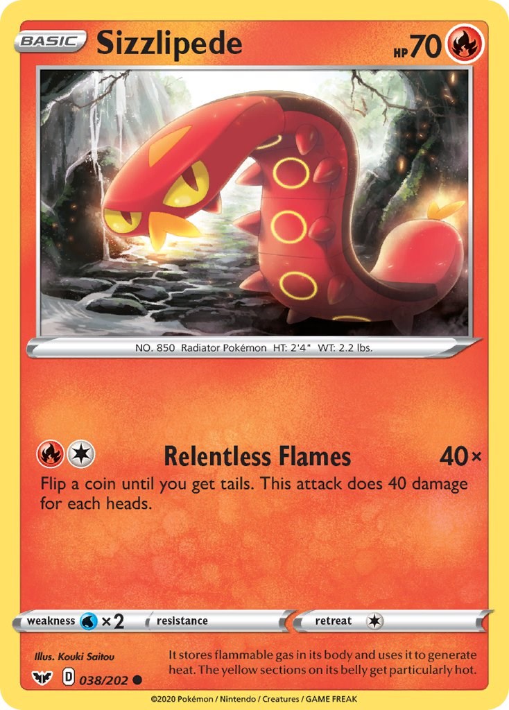 Sizzlipede (038) [SWSH01 - 038/202]