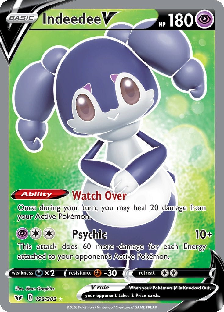 Indeedee V (Full Art) [SWSH01 - 192/202]