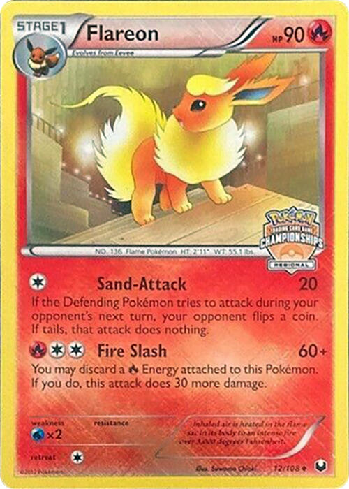 Flareon - 12/108 (Regional Championships) [PR - 012/108]