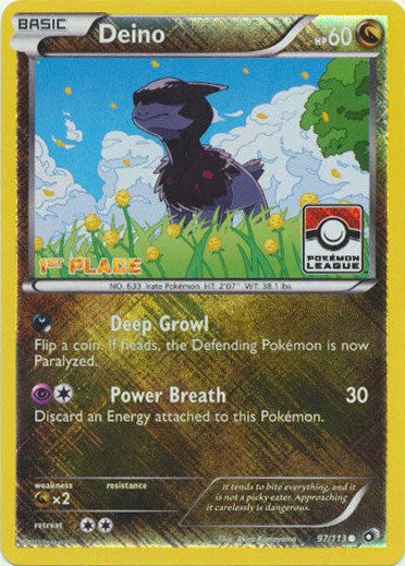 Deino - 97/113 (Pokemon League) [1st Place] [PR - 097/113]