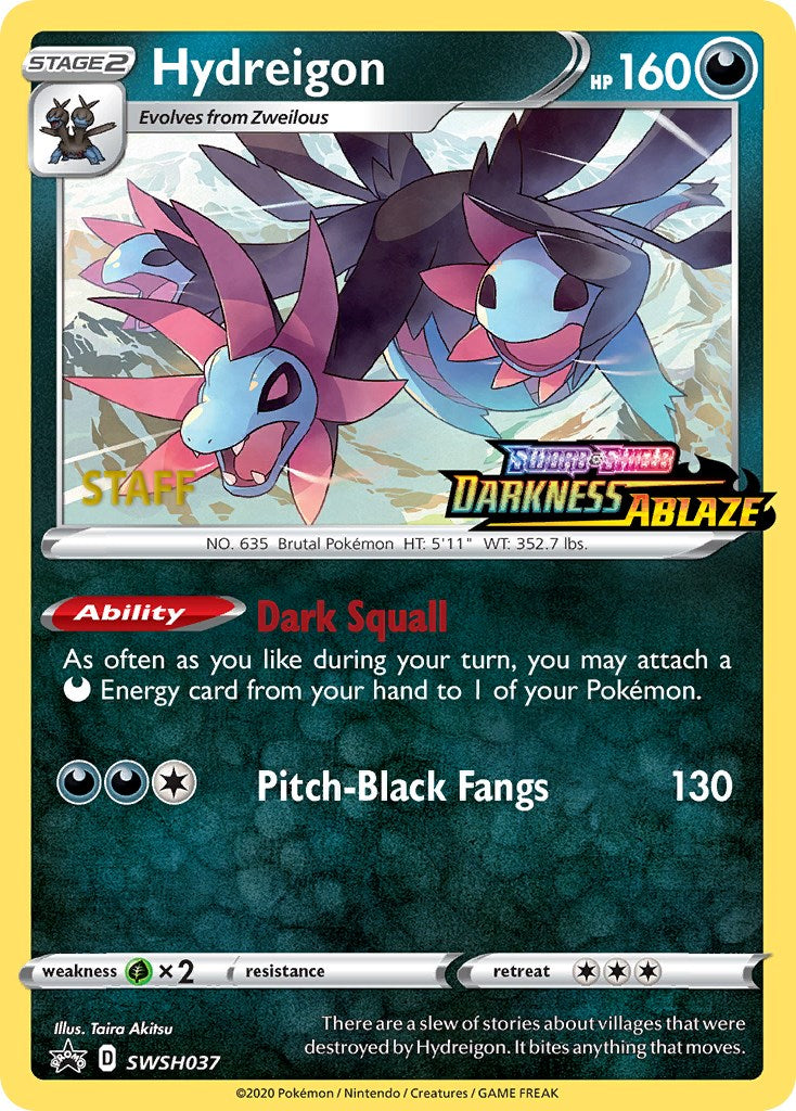 Hydreigon - SWSH037 (Prerelease) [Staff] [SWSD - SWSH037]