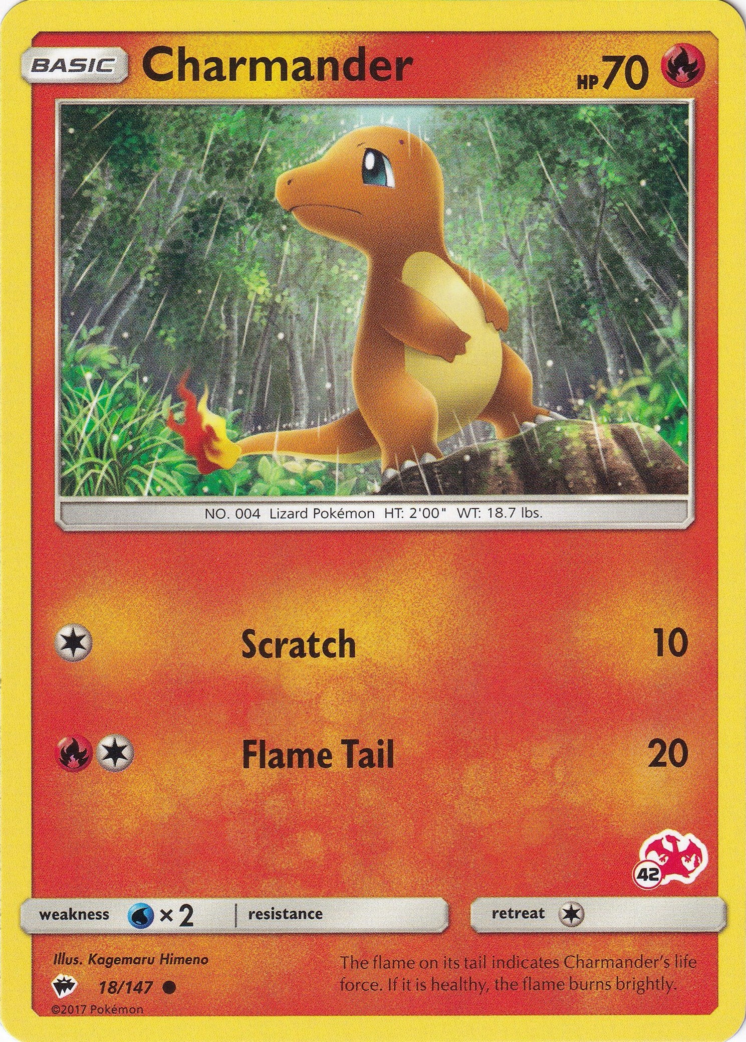 Charmander - 18/147 (#42 Charizard Stamped) [BTA - 018/147]