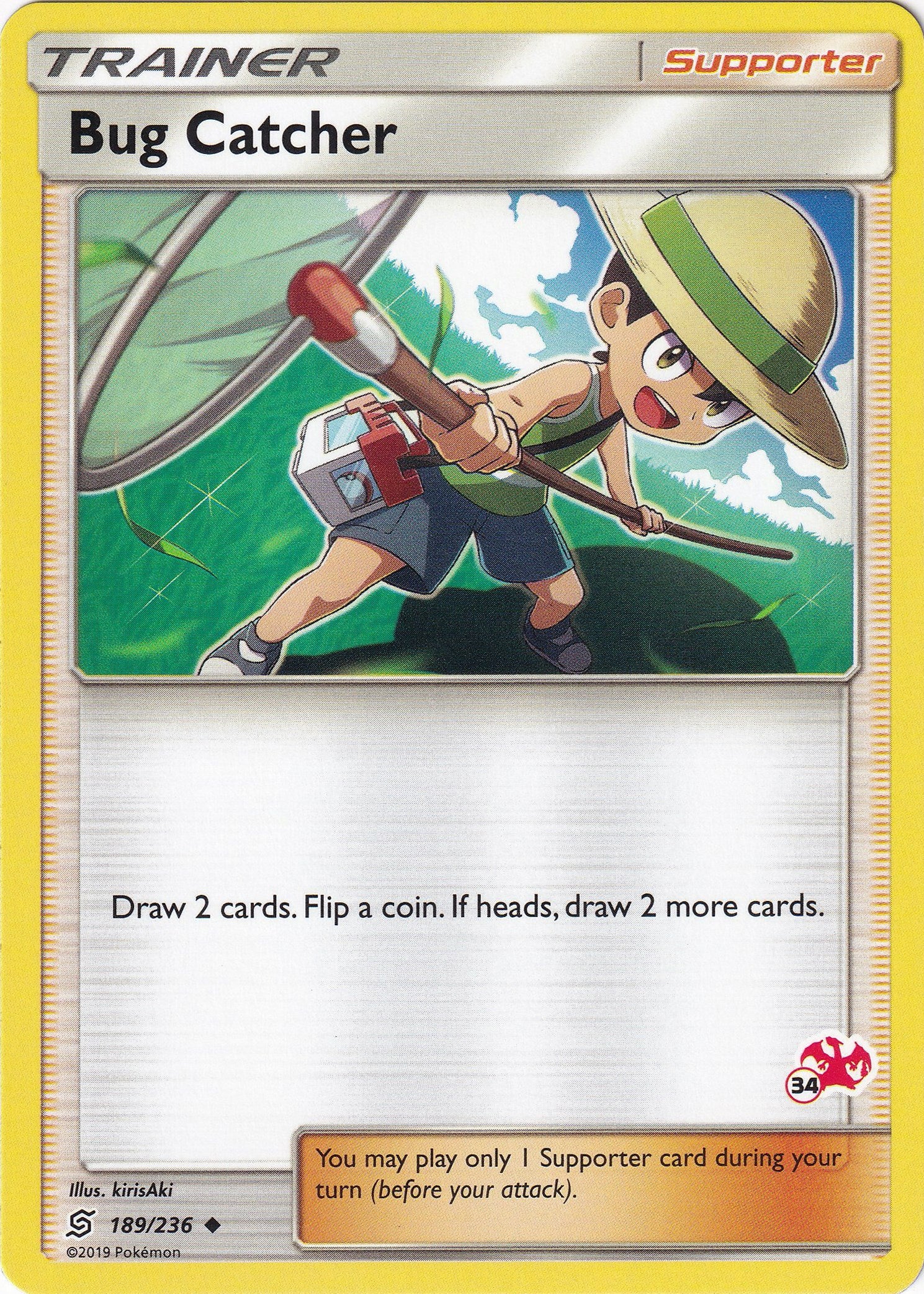 Bug Catcher - 189/236 (#34 Charizard Stamped) [BTA - 189/236]