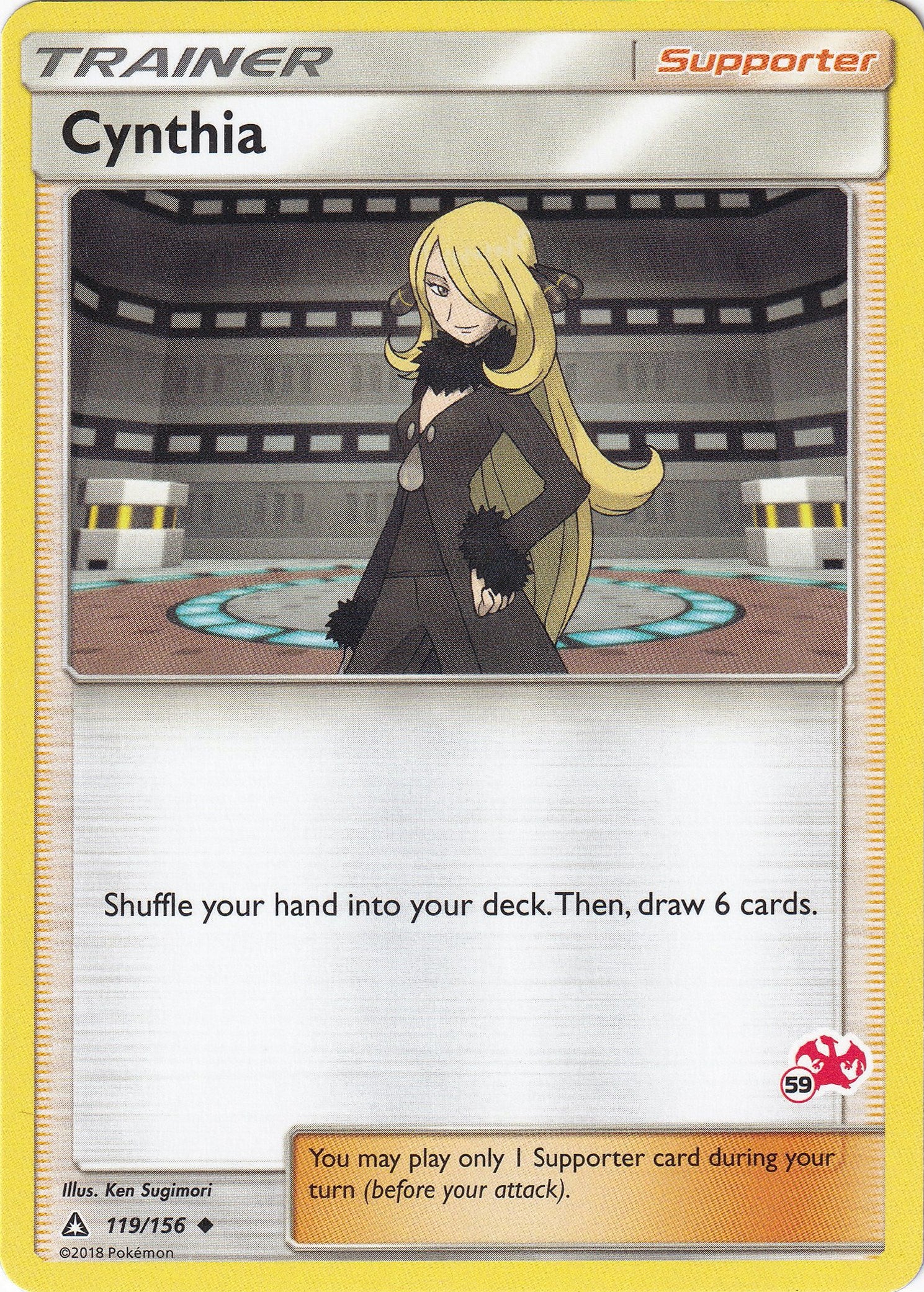 Cynthia - 119/156 (#59 Charizard Stamped) [BTA - 119/156]