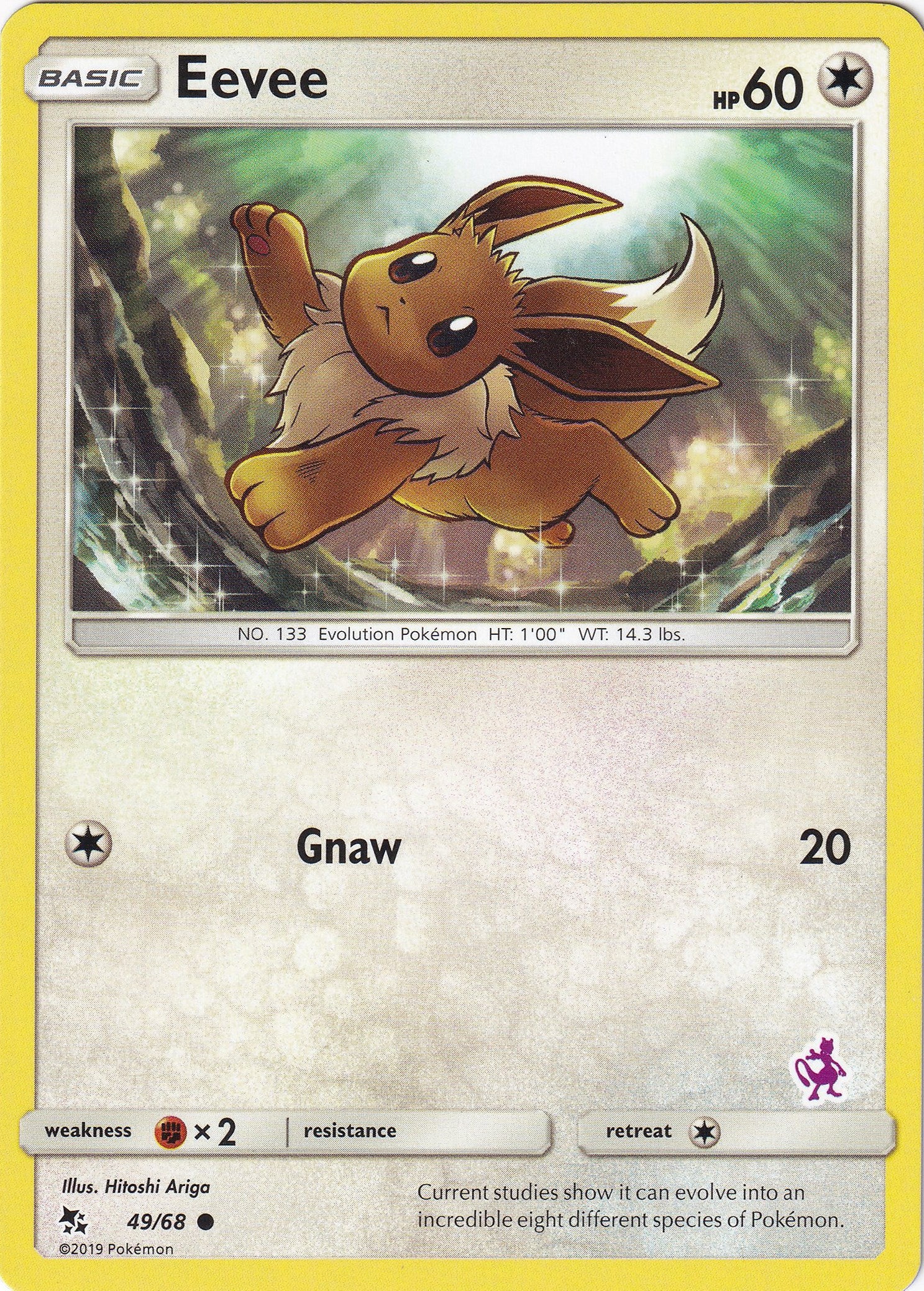 Eevee - 49/68 (Mewtwo Stamped) [BTA - 049/068]