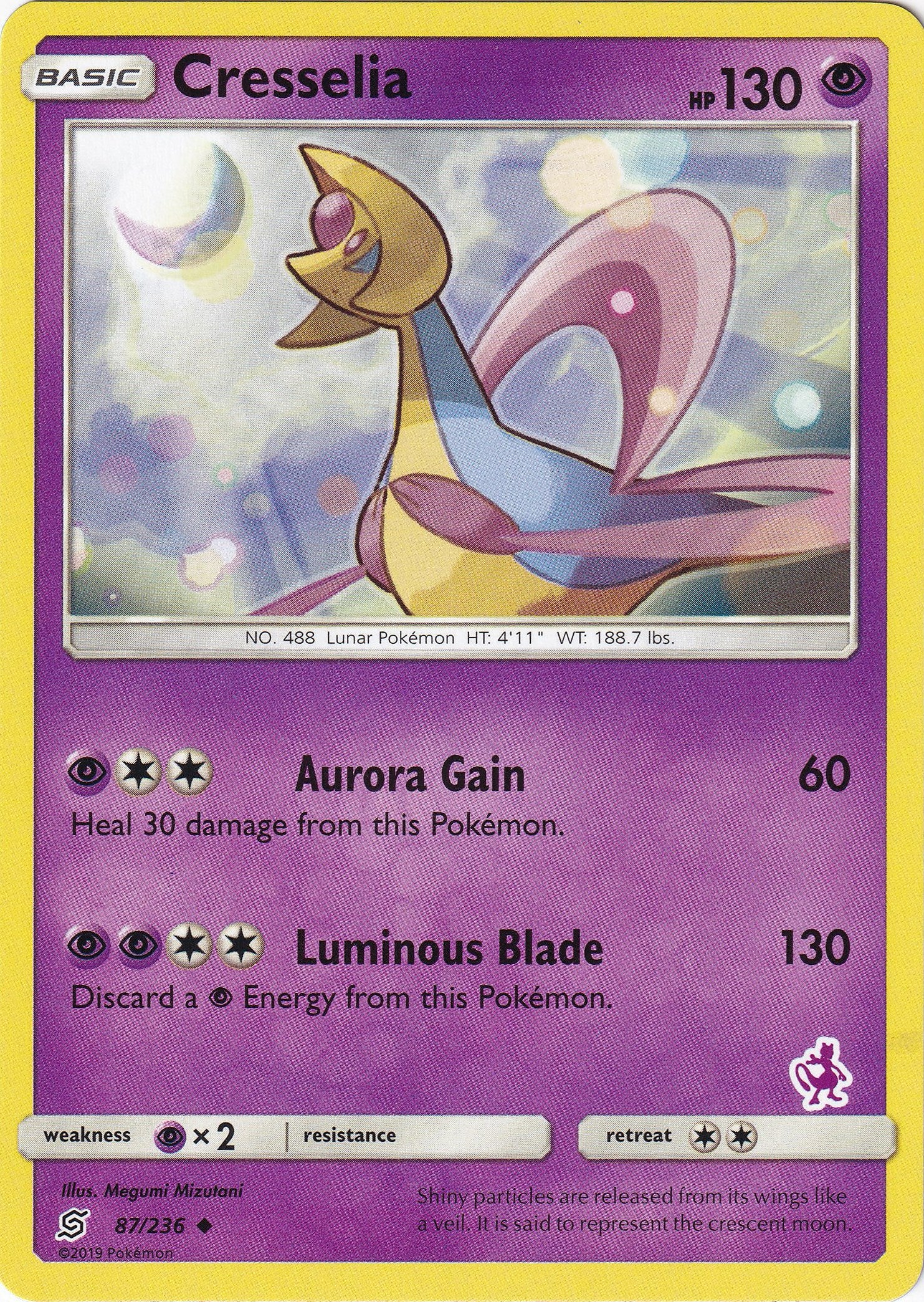 Cresselia - 87/236 (Mewtwo Stamped) [BTA - 087/236]