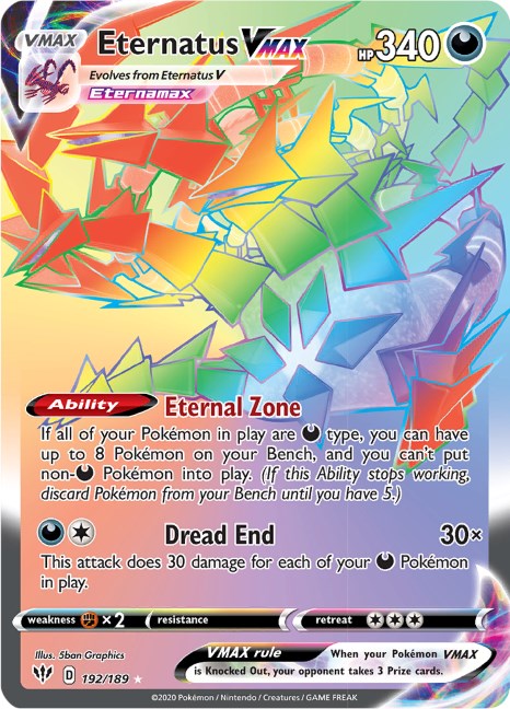 Eternatus VMAX (Secret) [SWSH03 - 192/189]