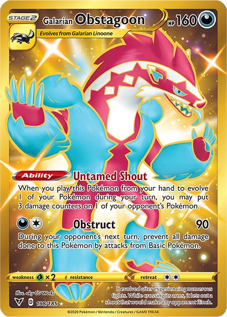 Galarian Obstagoon (Secret) [SWSH04 - 198/185]