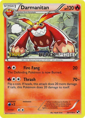 Darmanitan - 25/114 (Prerelease) [Staff] [PR - 25/114]