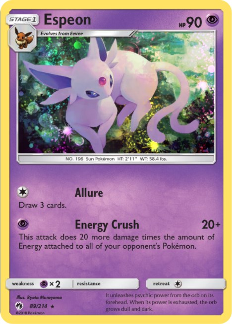 Espeon - 89/214 (Cosmos Holo) [BLE - 089/214]