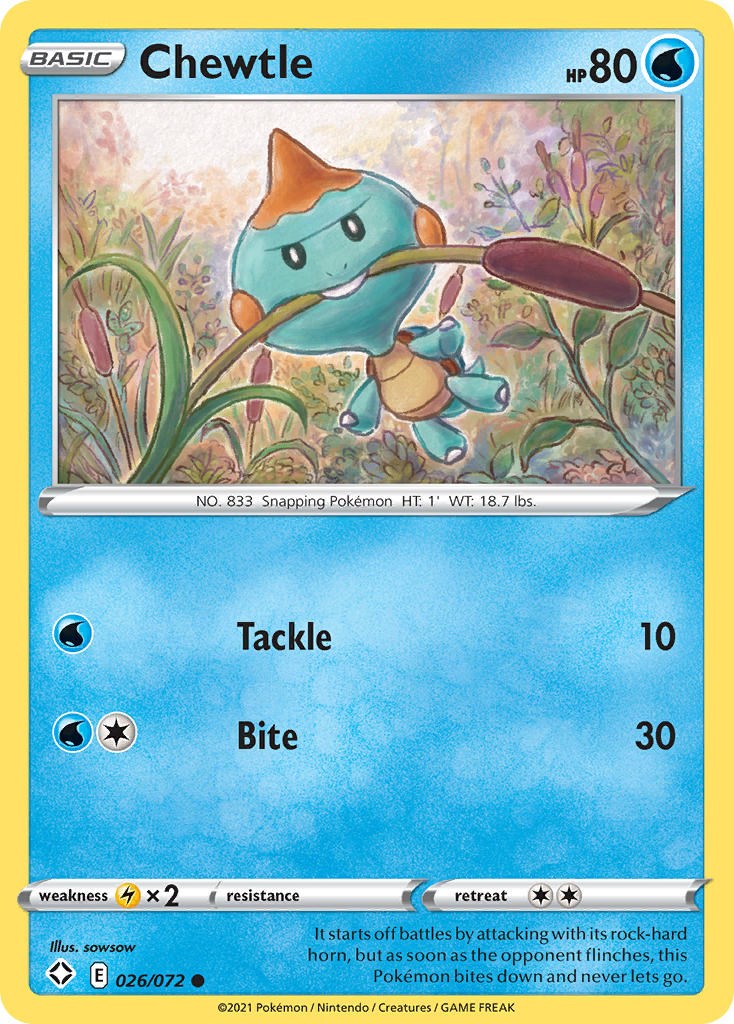 Chewtle [SHF - 026/072]
